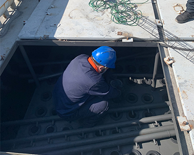 repair dust collector in steel plant project