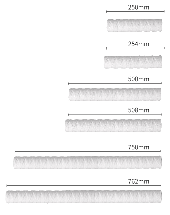 Wire-wound cartridges Technical parameters