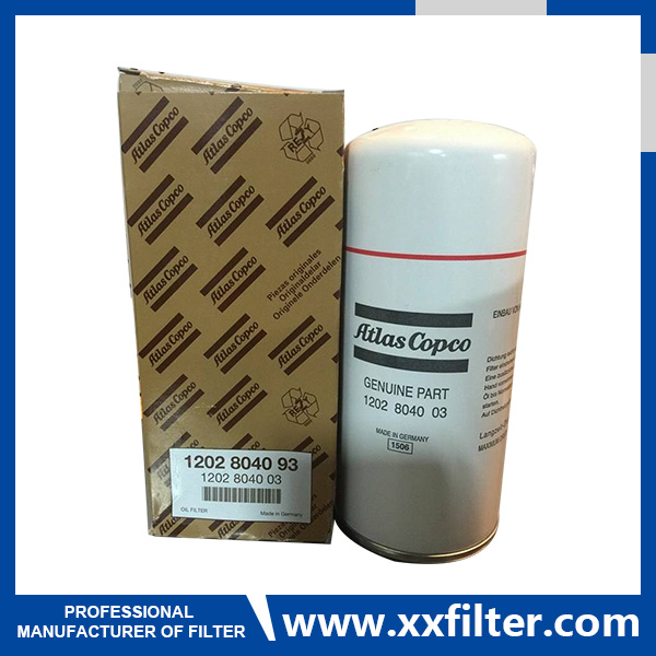 Atlas copco filter 1202804093 oil filter for air compressor