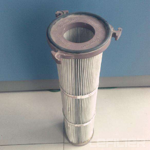 Three ears dust cartridge filter 3-lug flange filter