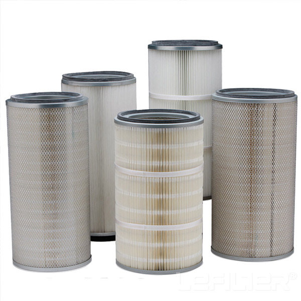 Polyester fiber pleated filter cartridge