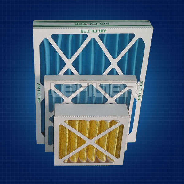 frame cardboard panel filter media synthetic fibre G4 type p