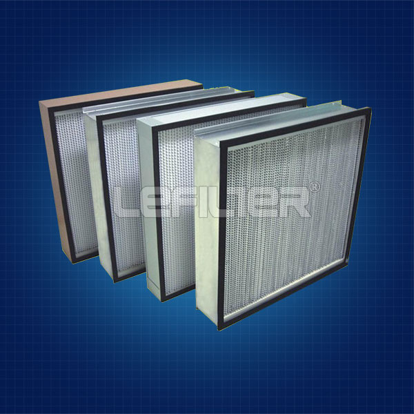 High efficiency deep pleated seperator air Filtration Grade