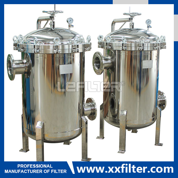 Stainless Steel Single Bag Cartridge Filter For Oil Industri