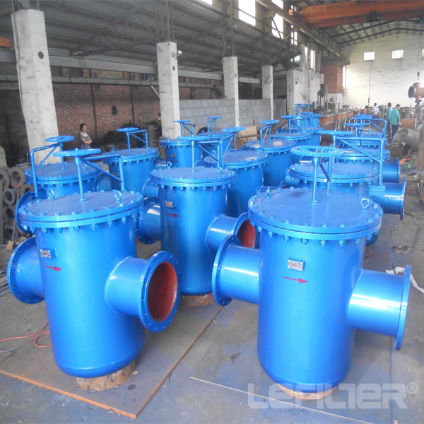 Tainless steel basket filter housing for liquid treatment